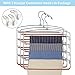 FeeraHozer Pants Hangers Non Slip 3 Pack Space Saving Hangers Multi-Layer Swing Arm Stainless Steel Space Saver Rack for Jeans Scarf Trouser Clothes (Gold)