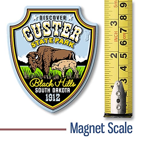 Imán Decorativo Custer State Park 2.8 x 3.3 pulgadas miniatura 2