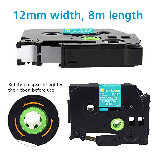 Greateam Compatible Label Tape Replacement for Brother P-Touch TZ TZe Tape 12mm 0.47 Inch TZe-335 TZe-T535 TZe-MQL35，1/2 Inch Ptouch Label Maker Tape for Brother PT-D210 Label Tape,3-Pack - Thumbnail 2