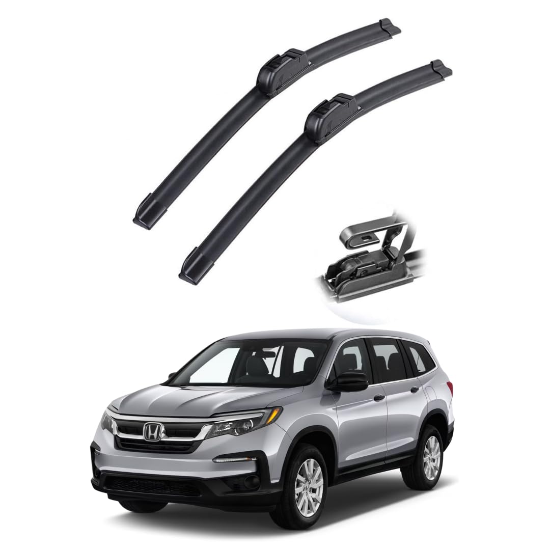 Windshield Wiper Blades - 26"+24" Front Window Wiper - Compatible with HONDA Pilot 2016-2023 - Factory Aftermarket
