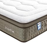 Inofia Double Mattress,12 Inch Memory Foam Mattress with Stellar Pocket Sprung, Double Bed with Tencel Fabric,OEKO-TEX Certified,The Imperial Collection(135×190×30cm)