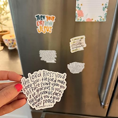 Imán refrigerador rectangular con versículo bíblico miniatura 2