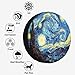Abstract Starry Sky Spare Tire Cover for RV Trailer Horror Halloween Painting at Night Wheel Protectors Weatherproof Polyester Tire Case for All Cars SUV Camper Travel 15 inch