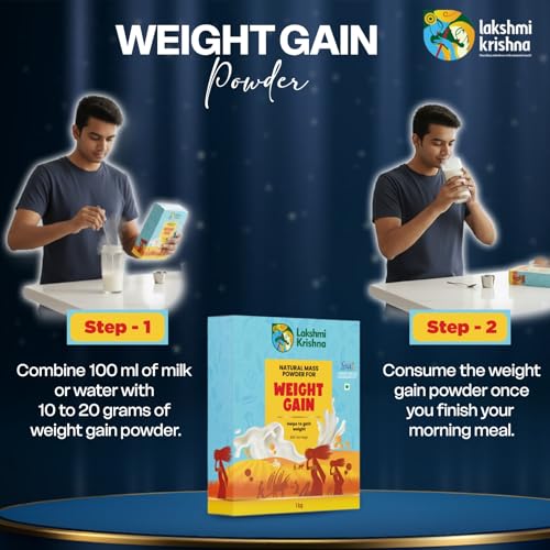 Image of Lakshmi Krishna Natural Weight Gain Health Mix Powder | Multi Grain Nutrition Mix with Nuts & Millets | 1kg