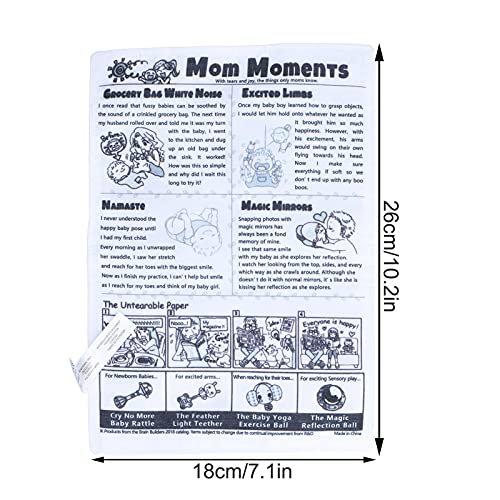 Livro de pano macio, interessante livro de pano para bebê, 26 x 18 cm para conforto bebê para casa (