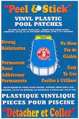 Boxer Swimming Pool Vinyl Plastic Pool Repair Patches - Large
