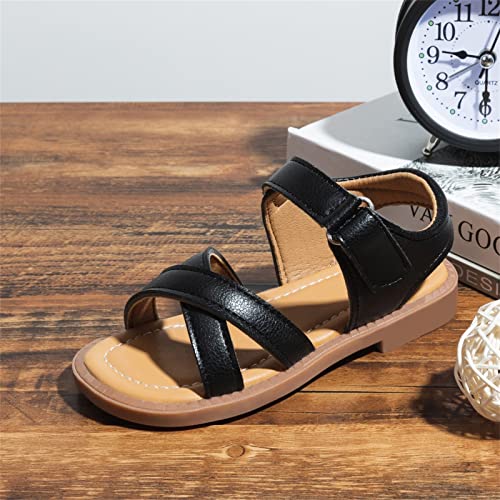 Toddler White Dress Shoes Soft Sole Sandals Beach Outdoor Flat Casual Sandals Light Up Shoes for Toddler Girls3