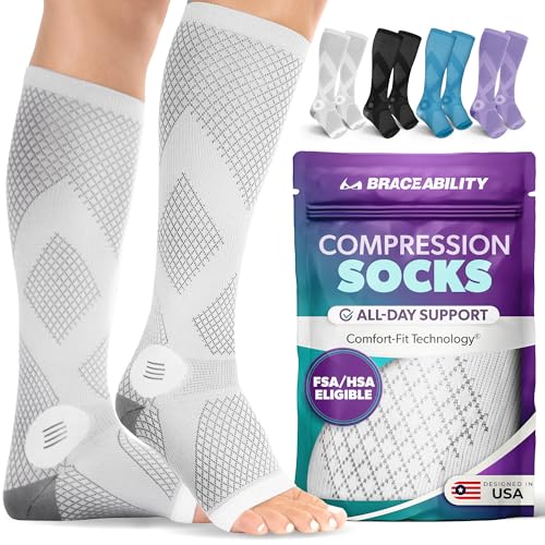 BraceAbility Compression Socks for Circulation...