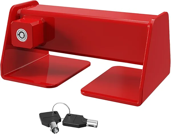 Piclafe Cargo Door Lock, Shipping Container Lock Heavy Duty, Red Powder Coated Finish - Maximum Security Semi Trailer Door Lock, for Semi Trailers Trucks, Cargo Vans