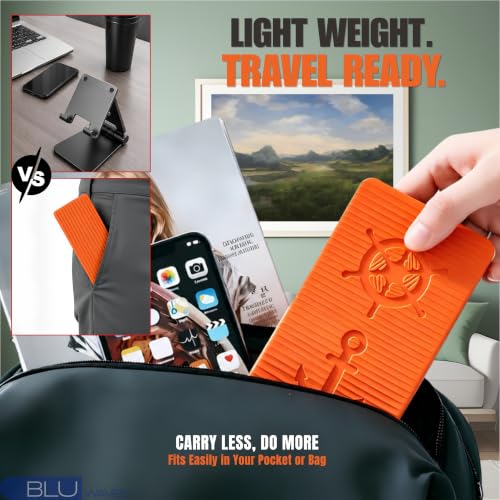 Image of Premium Silicone Mobile Stand | Flexible & Portable Phone Holder (Orange)