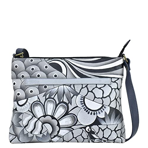 Image of Anna by Anuschka Women's Genuine Leather Medium Crossbody with External Zipper Pocket