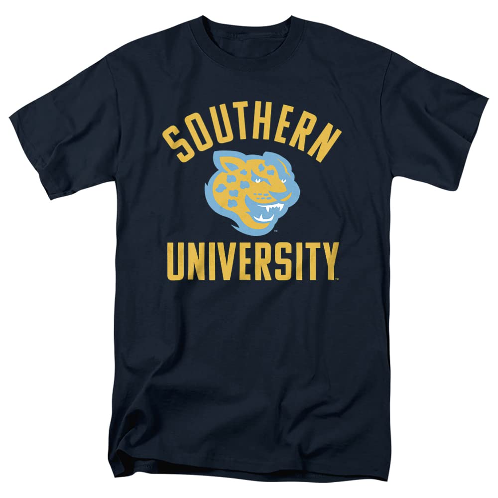 Southern University Official One Color Logo Unisex Adult T Shirt,One Color Logo, Medium