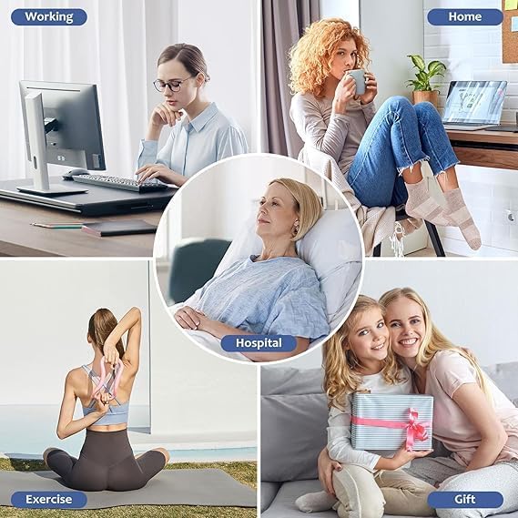 Bulinlulu Diabetic Socks for Men Women,6 Pairs Bamboo Viscose Non Binding Ankle Diabetic Socks for Women Men Size 9-11 13-15 - Image 5