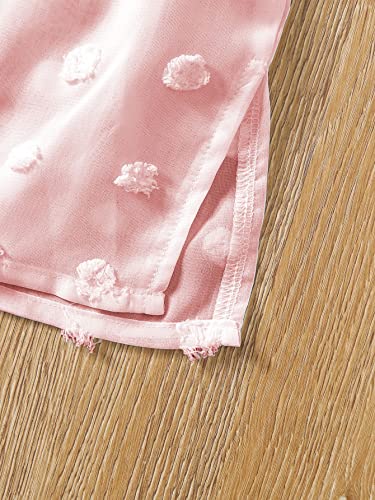 WDIRARA Toddler Girl's Swimwear Sheer V Neck Sleeveless Chiffon Cover Up Beach Dress4