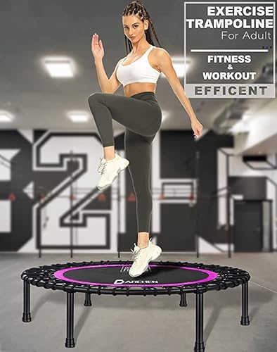 Darchen 350Lbs Rebounder Mini Trampoline For Adult, Indoor Small Trampoline For Exercise Workout Fitness, Upgrade Design Bungee Trampoline For Safer Quieter Bounce [40 Inches] #TOP3