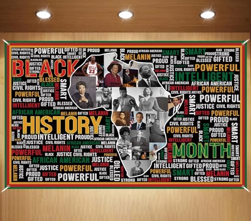 Happy Black History Month Backdrop African American Decoration Party Photography