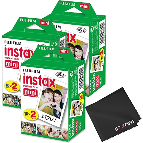 Image of Fujifilm Instax Mini Instant Camera Film: 60 Shoots Total, (10 Sheets x 6) - Capture Memories Anytime, Anywhere