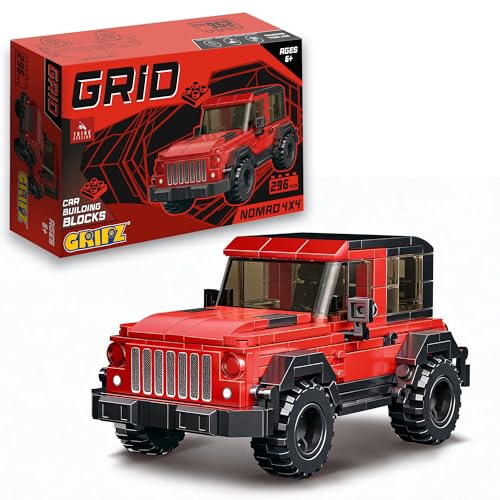 Image of Premium Building Blocks Set for Kids Age 6+ | 300+ Pieces DIY Construction Toy | STEM Educational Learning Toy | Develops Problem Solving & Fine Motor Skills | Screen (Nomad 4x4)