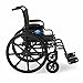 Medline Premium Lightweight Wheelchair, Flip-Back Desk Arms and Swing-Away Footrests, 20