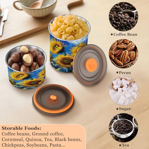 Envase de café ATTX acero inoxidable 500 ml con tapa hermética miniatura 5