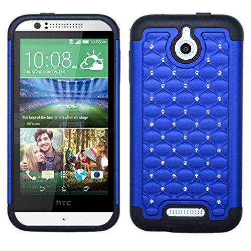 MyBat Asmyna HTC 510 (Desire 510) FullStar Protector Cover - Retail Packaging - Black/Blue