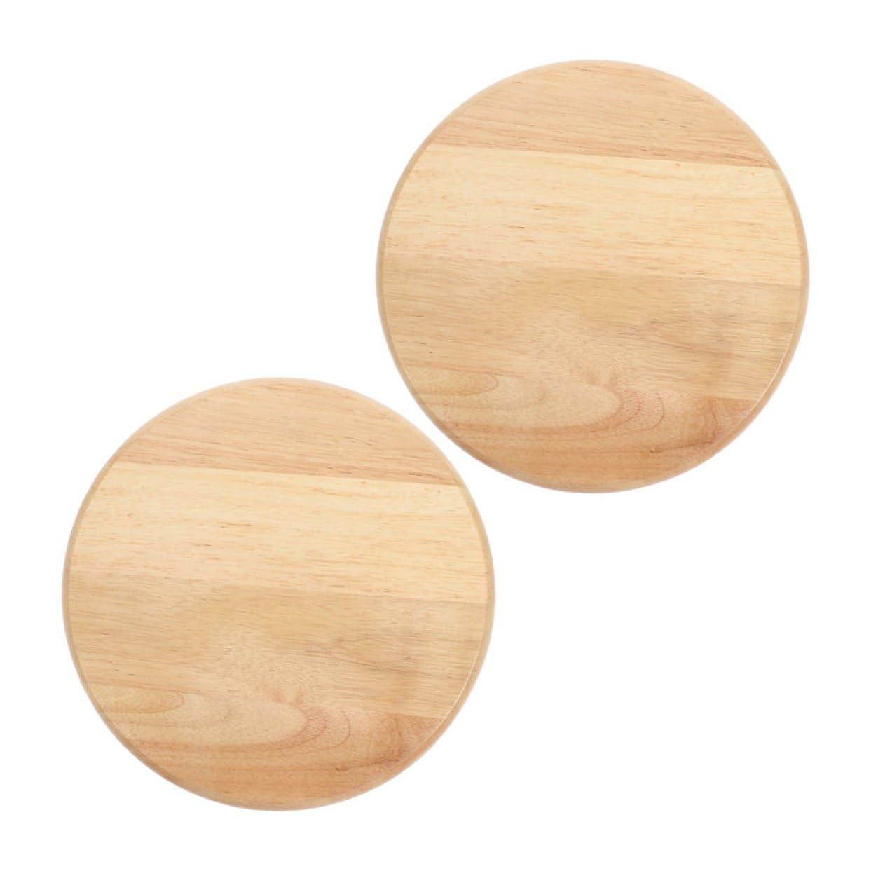 Remplacement pour tabouret de bar siège rond bois lisse 2pcs