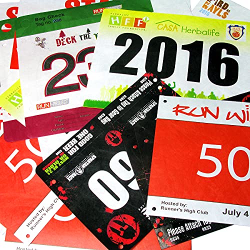 1000Pcs Custom Race Bibs With Tear-Off Tag, Tear-Resistant Water-Proof Full Color Printed Race Numbers, Running Bibs (Size: 7.5"X5.75", 1000Pcs) #TOP1