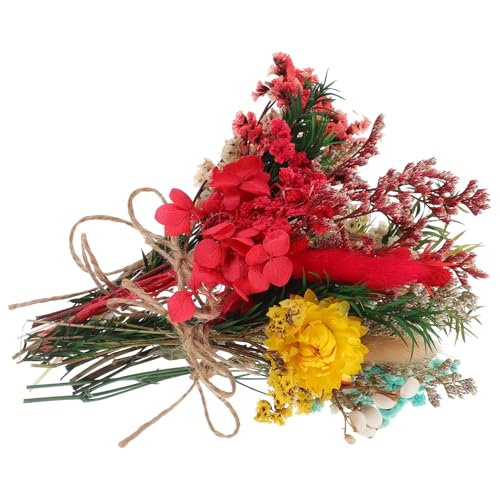 Mini ramo de flores secas 6 piezas para decoración miniatura 1