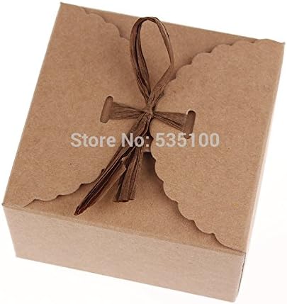 Retro Mini Kraft Paper Box,DIY Wedding Gift Favor Boxes,Party Candy Box,Mini Single Cake Box Packaging