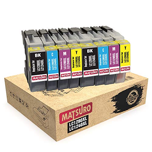KIT 10 CARTUCCE COMPATIBILI PER BROTHER LC1280 4BK 2C 2M 2Y