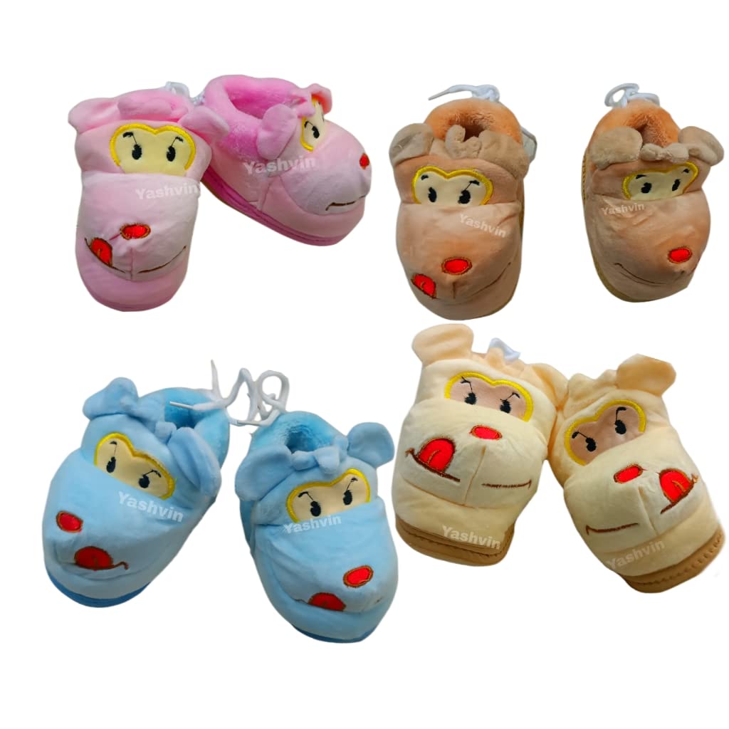 VEENA@ New Born Baby prewalkers anti slip booties Cartoon Face Comfortable Booties/Shoes/Socks for Baby Girl boy/Unisex-Baby Booties 3-12 Months Pack of 1 (Multicolor)_56T1 (B0BMK2V6GD) Amazon Price History, Amazon Price Tracker