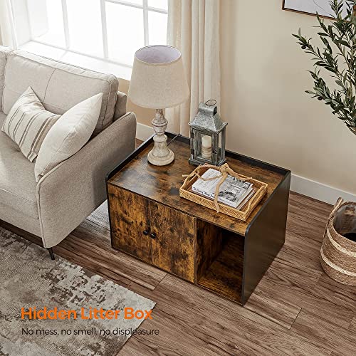 FEANDREA Litter Box Enclosure, Cat Litter Box Furniture Hidden, with Front Entry, Modern Cat House for Indoor Cat, Kitty… - Image 7