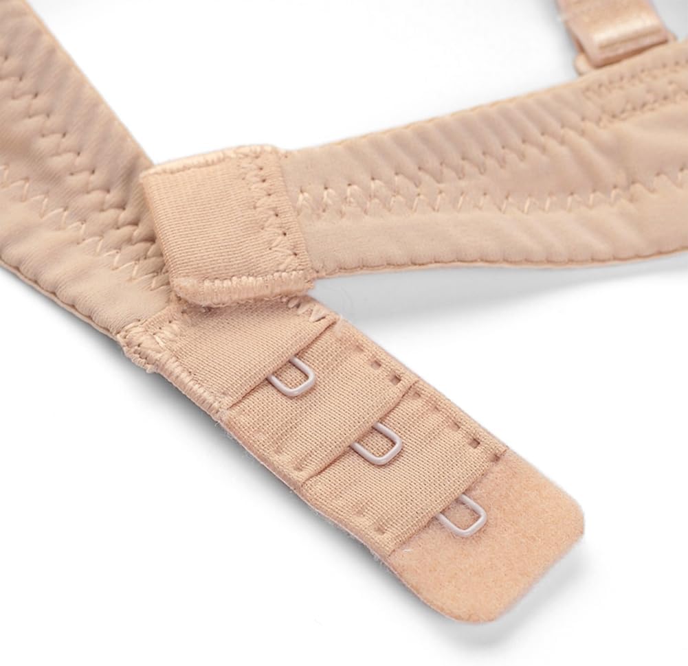 Sexy Code 1701 Womens Low Plunge Push Up Bra with Clear Straps Low Cut Convertible Underwire Padded Cleavage Bra - Image 5