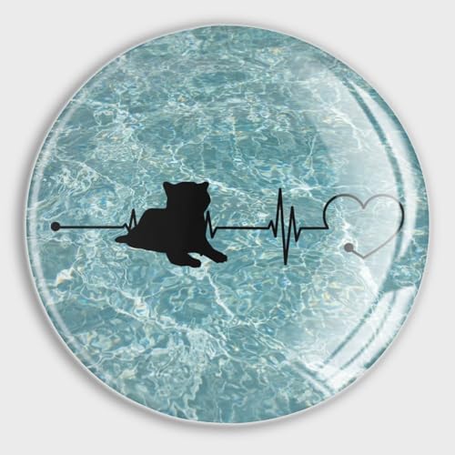 Freecustom Samoyedo - Imanes magnéticos para nevera, diseño de corazón de perro, para nevera, mascotas, animales, vidrio, imanes fuertes, para refrigerador, pizarra, oficina, cocina, 4 piezas