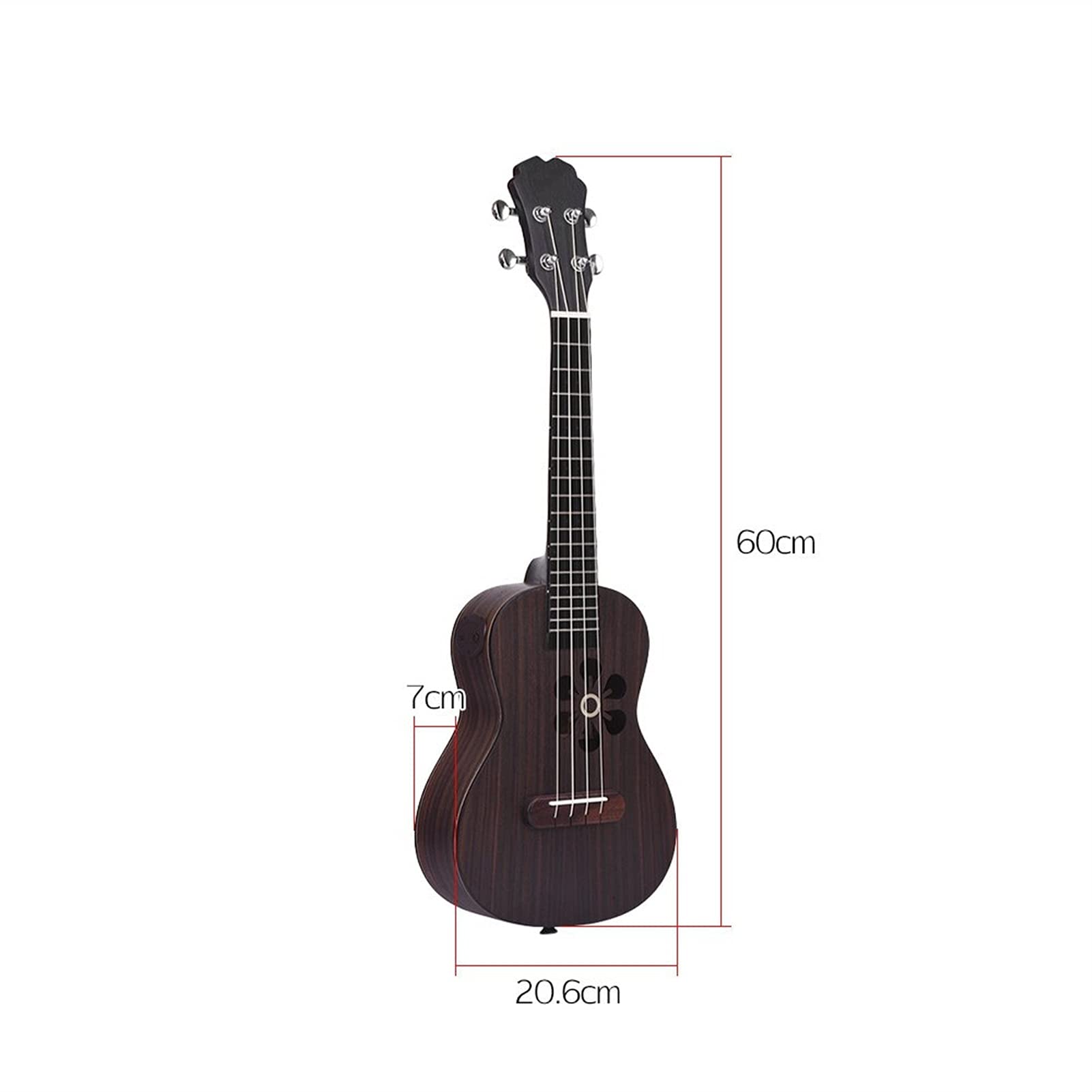 Ukulele koncertowe Początkujący Ukulele 23- calowy Koncert Ukulele Rosewood Four- String Acoustic Guitar Ukulele