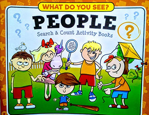 What Do You See? People Search & Count Activity Paperback Book