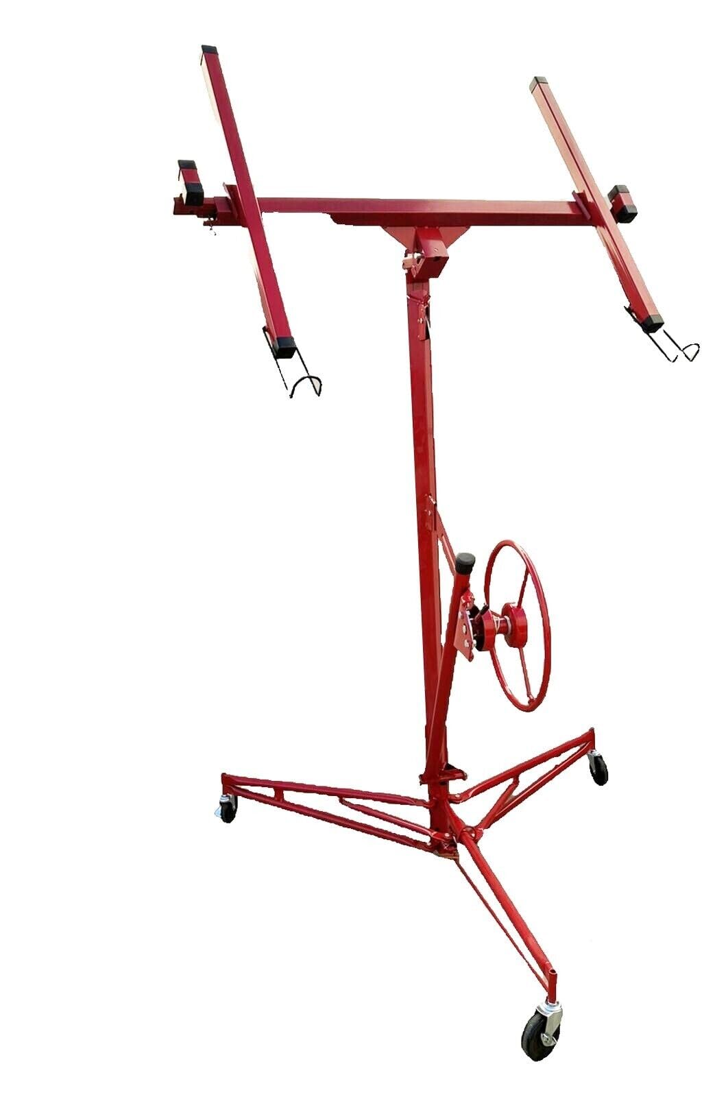 Drywall Panel Lift16ft Sheetrock Hoist Holder Rolling Wheels Dolly Lift 150lbs New