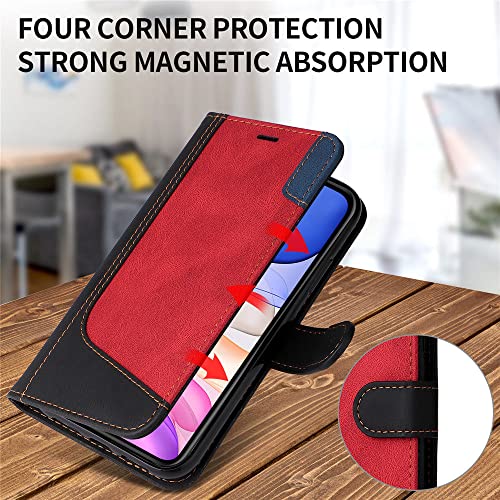 Flip cover Samsung S21 FE étui portefeuille cuir antichoc noir