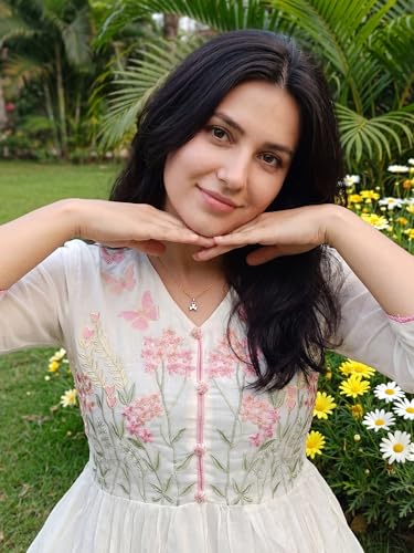 Image of INDO ERA Women's Pure Cotton Embroidered Thread Work Kurta & Pant with Dupatta Set (IEAI13046)