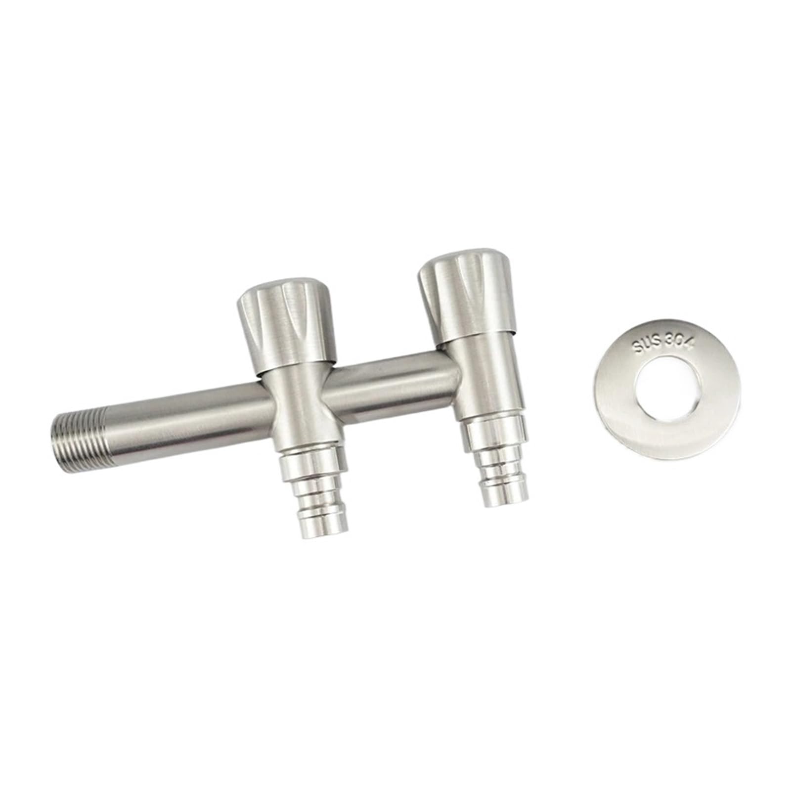 Robinet de jardin extérieur G1/2 en acier inoxydable brossé pour machine à laver