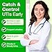 Easy@Home 25 Individual Pouch Urinary Tract Infection Test Strips, UTI Urine Testing Kit for Urinalysis and Detection of Leukocytes and Nitrites (UTIPOUCH-25P)