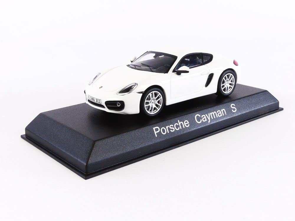 Norev NV750037 1:43 Cayman S 2013-White Porsche Collectable Model, Multi