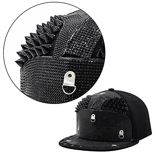 Cap de Baseball Ajustement Flat Bill Camier pour Style Hip-hop Mixte