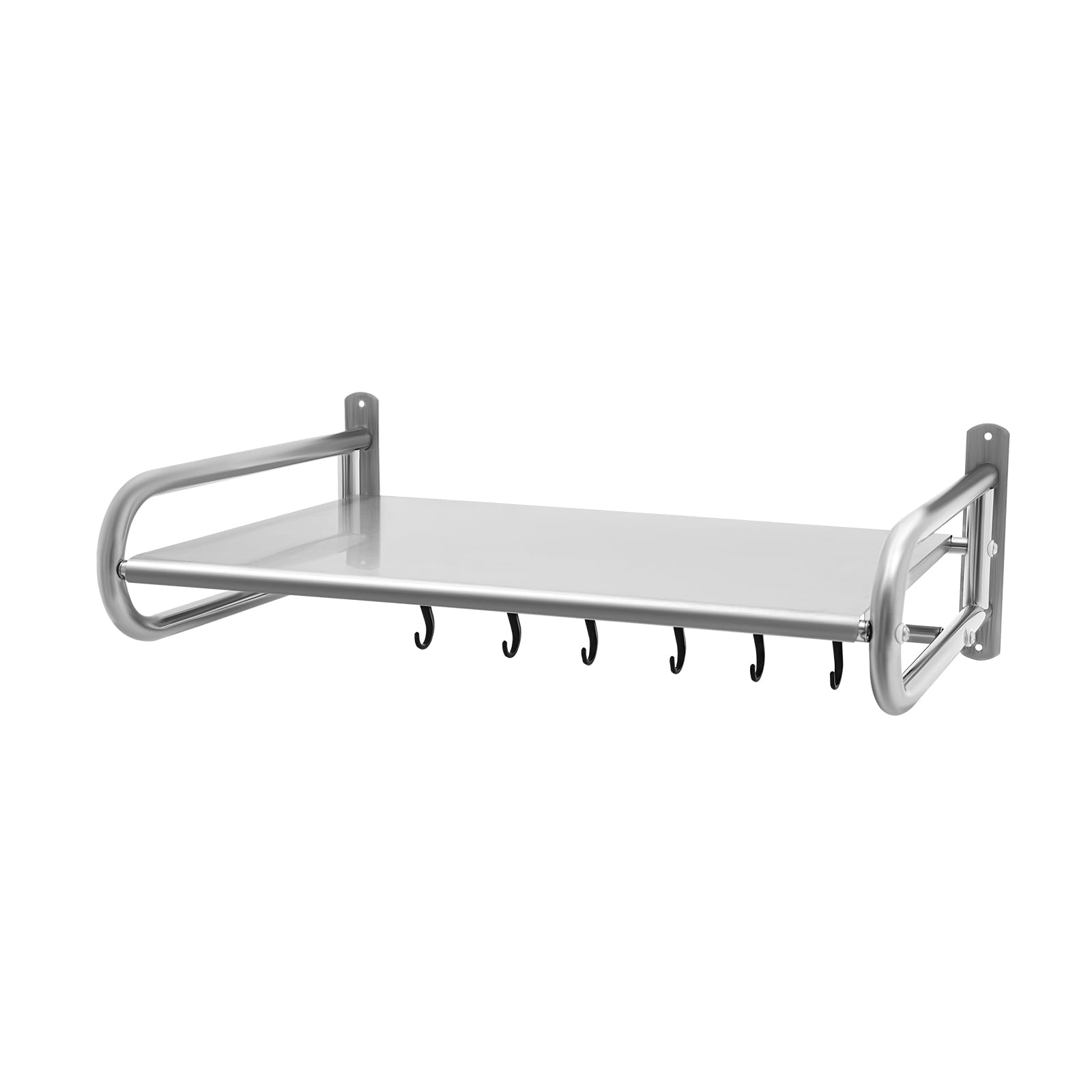 Soporte de una Sola Capa para Microondas de Pared con 6 Ganchos para hasta 30kg