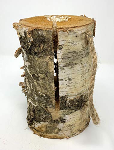 3 x Schwedenfeuer inkl. Anzünder | Finnenfeuer | Baumstammfackel | Gartenfackel | Lichtrollen | Ø 12-14cm -> Höhe 25-30cm | molinoRC ® Fackeln