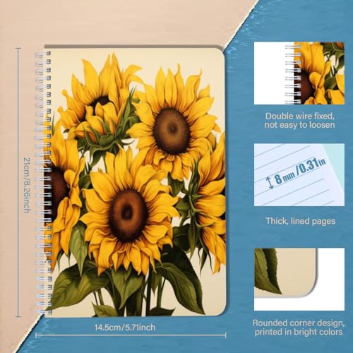 Journal ligné à double spirale pour ne plus perdre vos feuilles de notes - 2