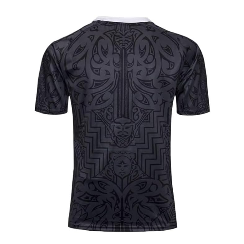 Maillot de Rugby, T-Shirt de Rugby Maori de Nouvelle-Zélande du 100e Anniversaire, Maillot de Football(XXL)