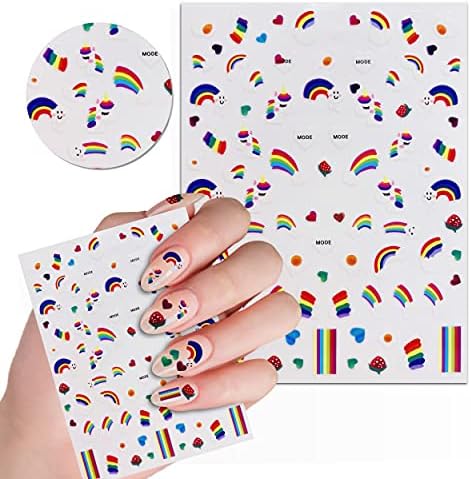 Cute Rainbows & Unicorns Nail Stickers & Decals