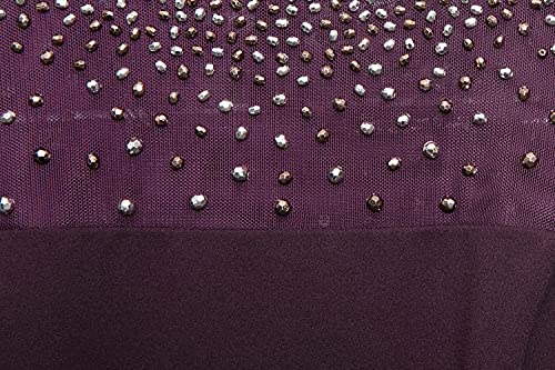 Image of Alex Evenings Womens Short Shift Dress with Embellished Illusion Detail
