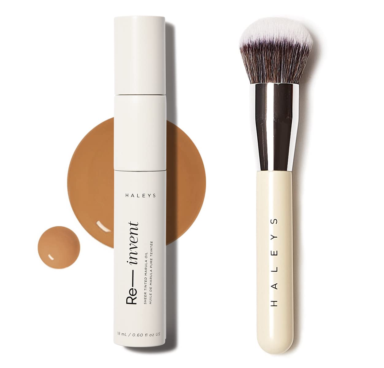 HALEYS Skin Tint Set Dark Neutral Re-invent Sheer Tinted Marula Oil Skin Tint Tinted BB Moisturizer Face Oil
